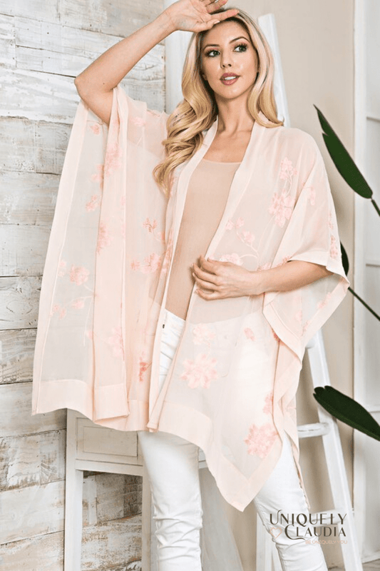 Nara Cherry Blossom Kimono Scarf - UNIQUELY CLAUDIA