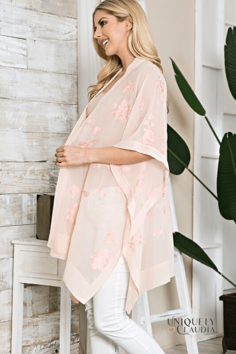 Nara Cherry Blossom Kimono Scarf - UNIQUELY CLAUDIA