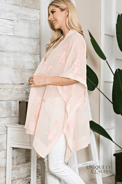 Nara Cherry Blossom Kimono Scarf - UNIQUELY CLAUDIA