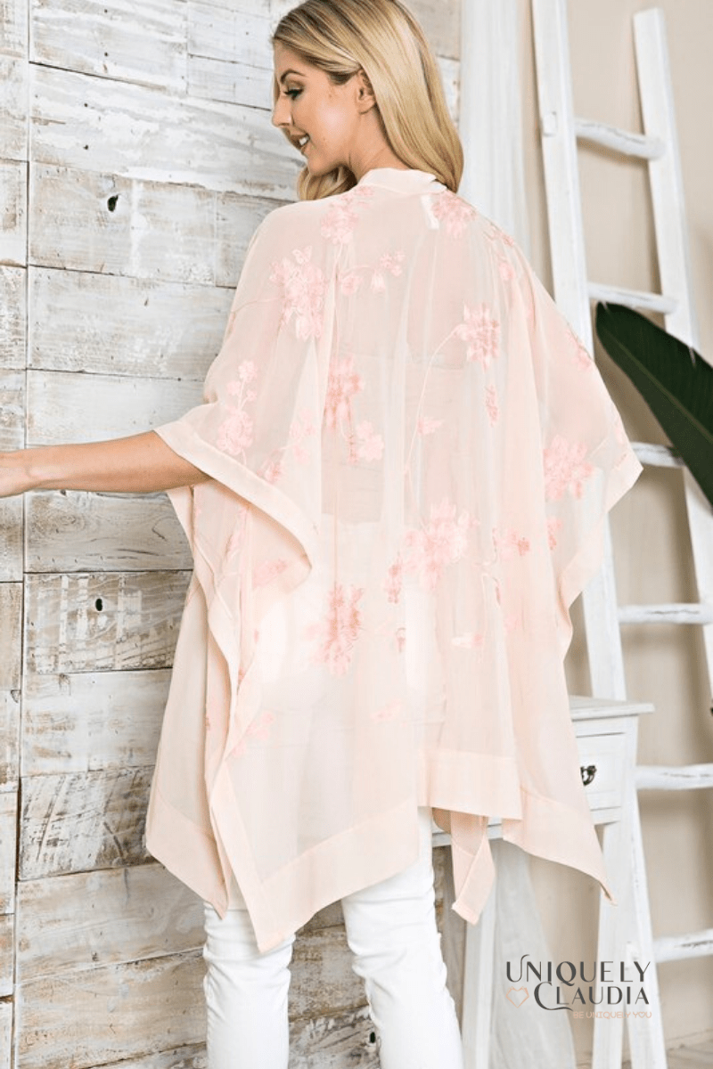 Nara Cherry Blossom Kimono Scarf - UNIQUELY CLAUDIA