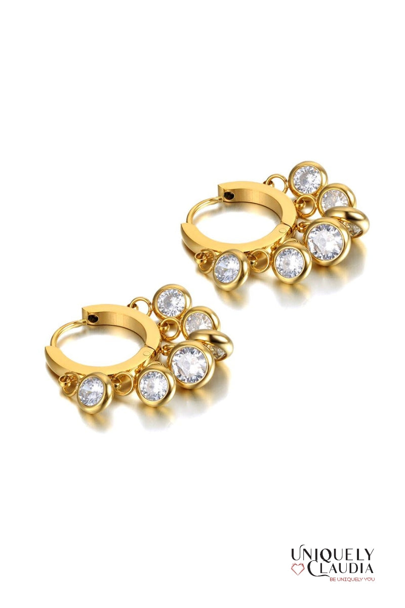 Women's Earrings | Twinkle Drop Stainless Steel Earrings | Uniquely Claudia Boutique
