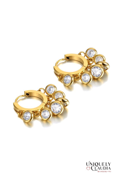 Women's Earrings | Twinkle Drop Stainless Steel Earrings | Uniquely Claudia Boutique