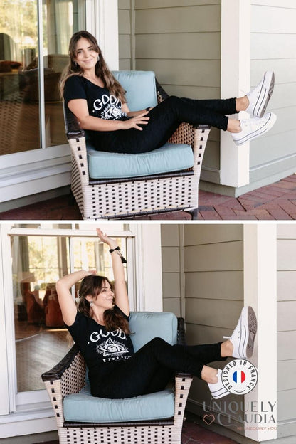 Women's Tshirts | Good Vibes Only Tee | Uniquely Claudia Boutique