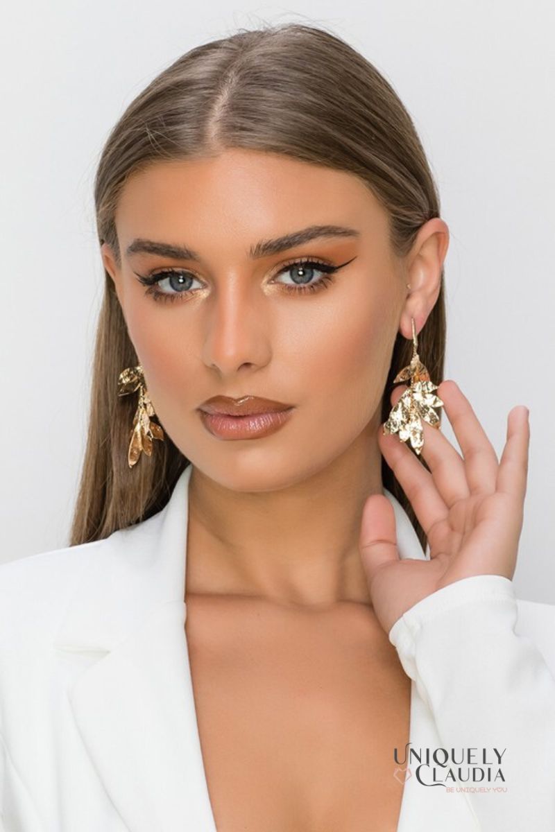 Women's Earrings | Cascading Leaves Earrings | Uniquely Claudia