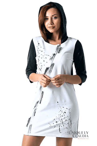 Mara Embellished Two-Tone Dress - UNIQUELY CLAUDIA
