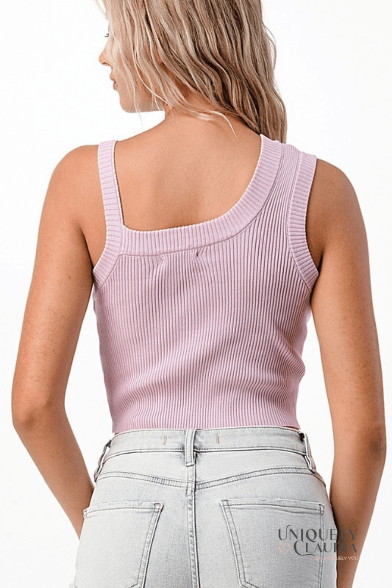 Sarah Crop Tank Top - UNIQUELY CLAUDIA