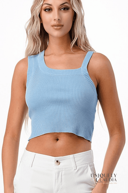 Sarah Crop Tank Top - UNIQUELY CLAUDIA
