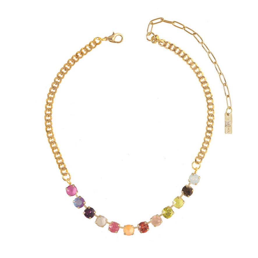 TOVA Mini Oakland Pink Ombre Necklace