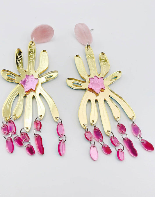 Amarillys Mirror Earrings | Uniquely Claudia Boutique 