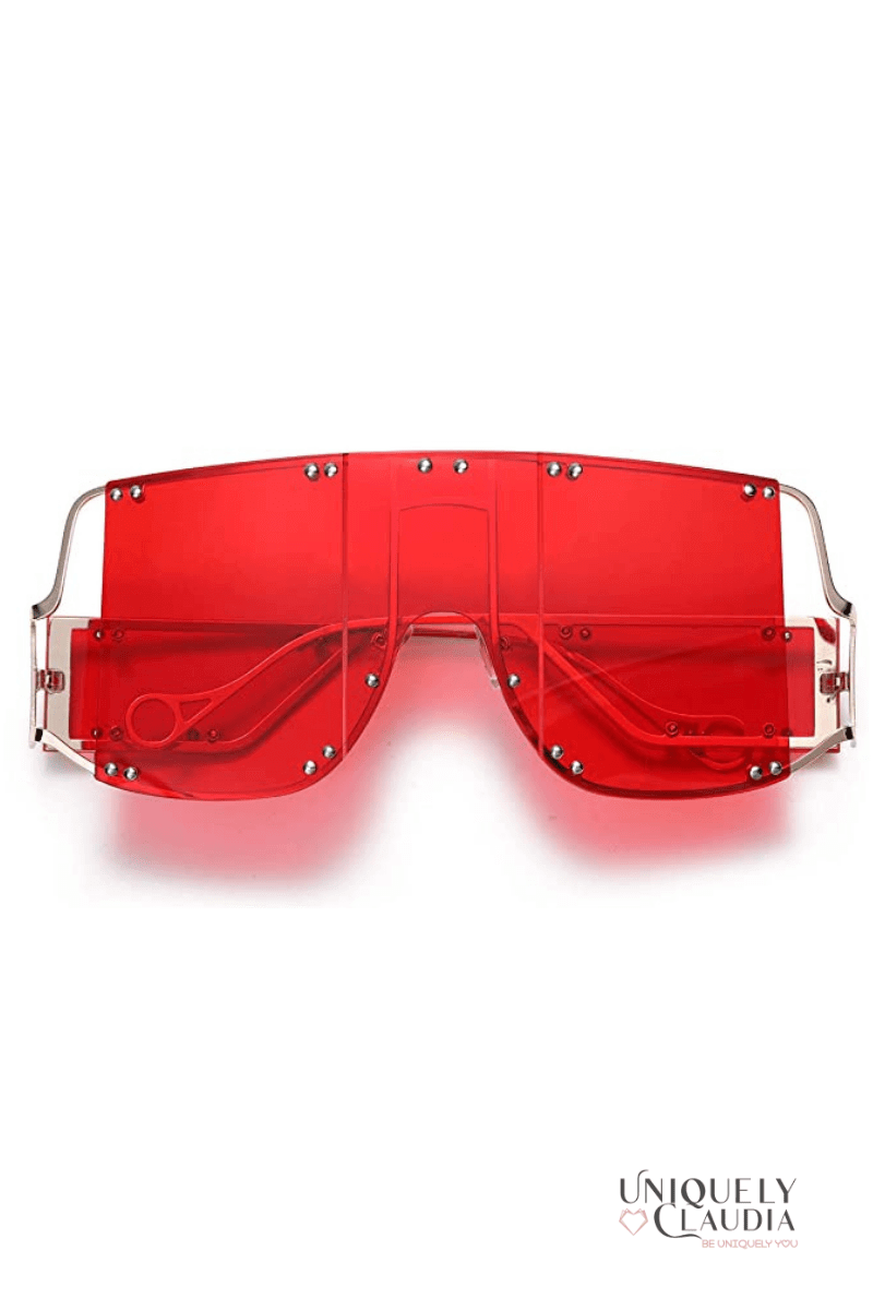 Ava Fashion Oversized Vintage Sunglasses + FREE Chain - UNIQUELY CLAUDIA