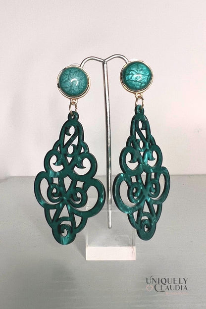 Marrakesh Lucite Fashion Earrings | Uniquely Claudia